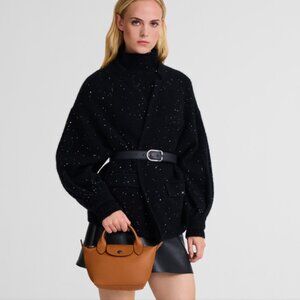 NEW Longchamp Le Pliage Xtra XS Handbag Leather in Cashew